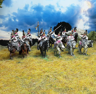 1812 - 1815: Russische Kürassiere - Mannschaft (abwartend) - 1/72