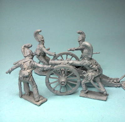 1805 - 1807: Russische reitende Garde-Artillerie mit Haubitze (Unicorn)
