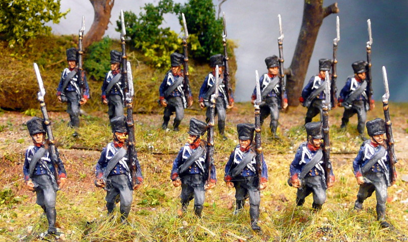 Preußische Linieninfanterie marschierend (1813 - 1815)