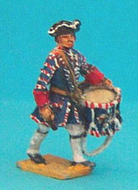 1740 - 1763: Französische Linieninfanterie - Command Set - Trommler