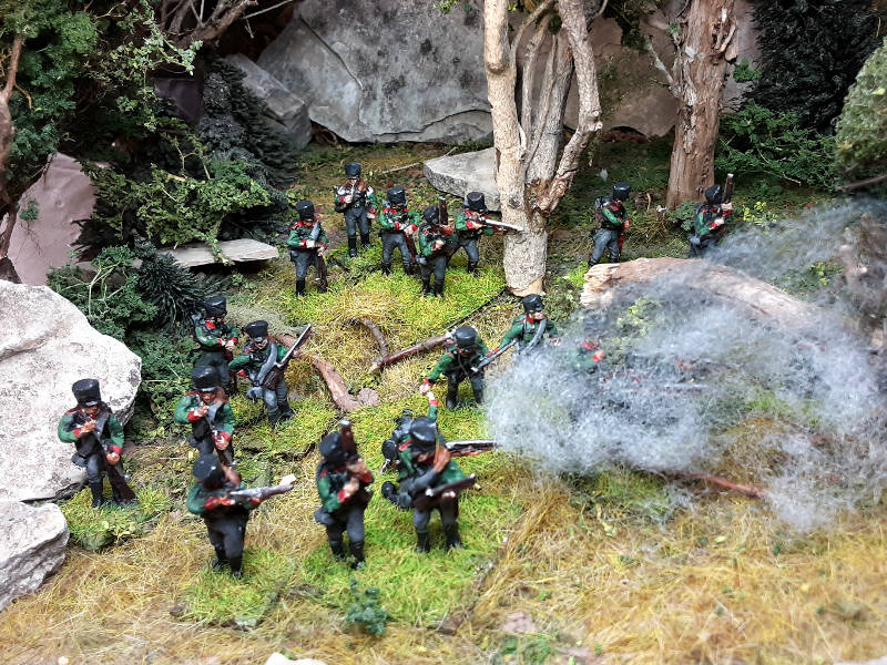 1813 - 1815: Preußische Jäger inkl. Command Set (schießend)