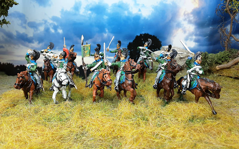1812 - 1815: Russische Dragoner - Mannschaft inkl. Command Set - 1/72