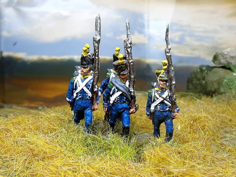 1812 - 1815: Voltigeure der Französischen Jungen Garde (marschierend)