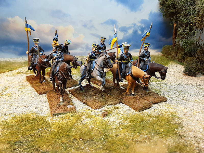 1815: Braunschweiger Ulanen -  Mannschaft und Command Set - 1/72