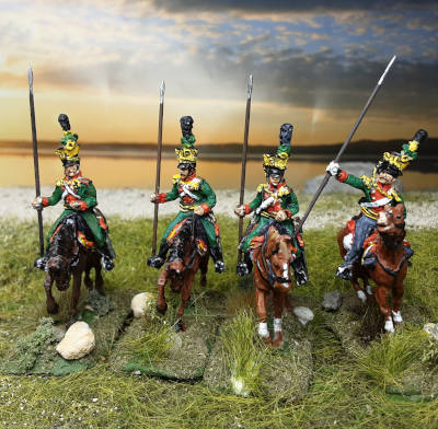 1809 - 1815: Österreichische Ulanen - Mannschaft - 1/72