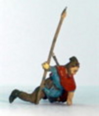 Römische Gefangenenszene - Germane stürzend