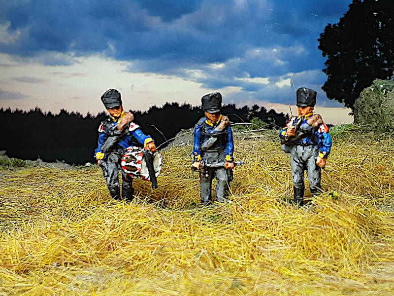1813 - 1815: Preußische Füsiliere - Command Set (abwartend)- 1/72
