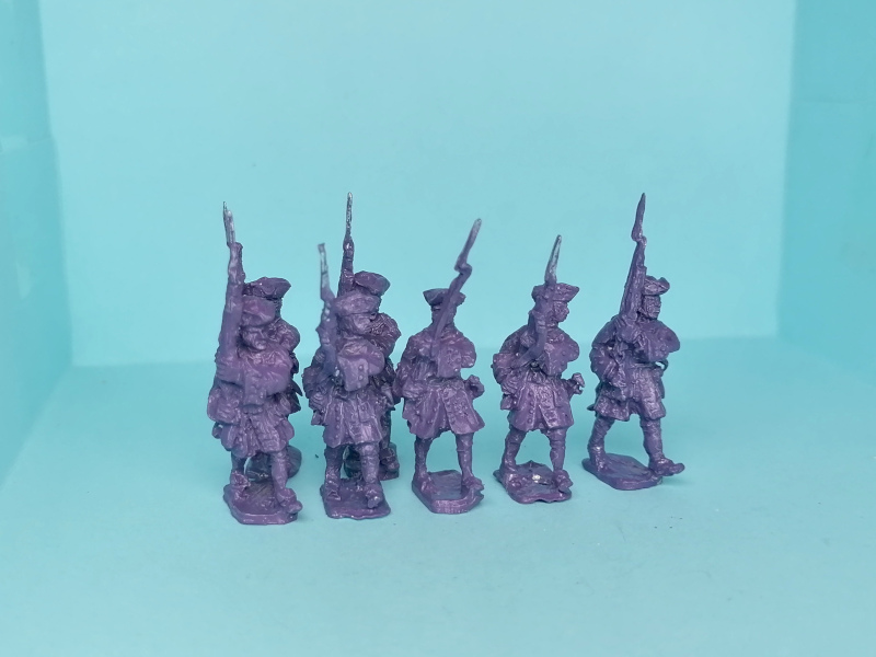 1688 - 1714: Musketiere vorgehend