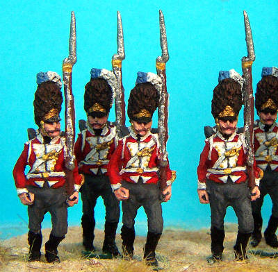 0398-s 1812 - 1814: Dänische Linieninfanterie - Grenadiere (marschierend)