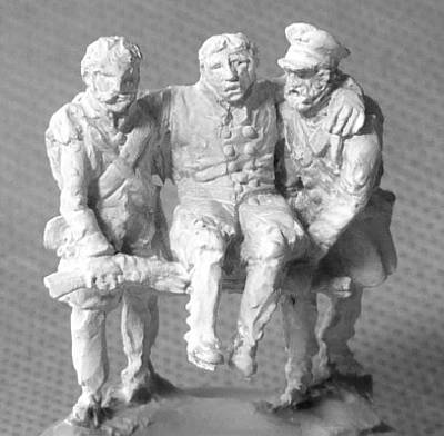 1813 - 1815: Preußische Landwehr - verwundeter Soldaten (1/72) 