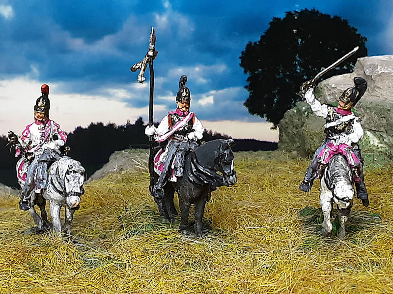 1812 - 1815: Russische Kürassiere - Command Set (abwartend) - 1/72