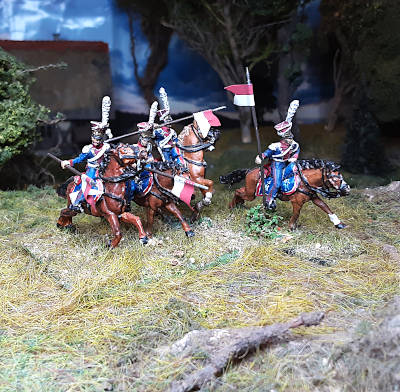 0873-s 1809 - 1815:  Französische Chevau-Legers Lanciers de la Garde - Ulanen - 1/72
