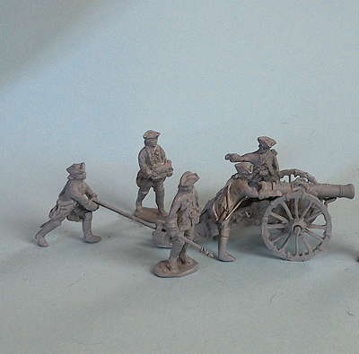 Österreichische Fußartillerie mit 12-Pfund-Kanone (1740 - 1763)