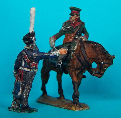 1812 - 1815: Russische Husaren - Offizier und Flügeladjutant