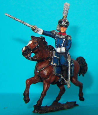 0449-s 1812 - 1815: Französische Infanterie - Offizier zu Pferd - 1/72
