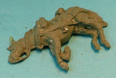 0489b Preußische Artillerie - totes Zugpferd