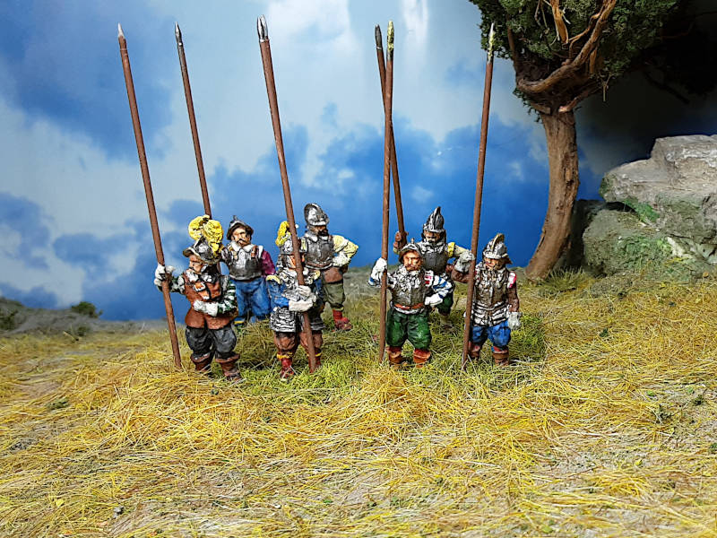 1618 - 1638: Pikeniere mit Helm (abwartend) - 1/72