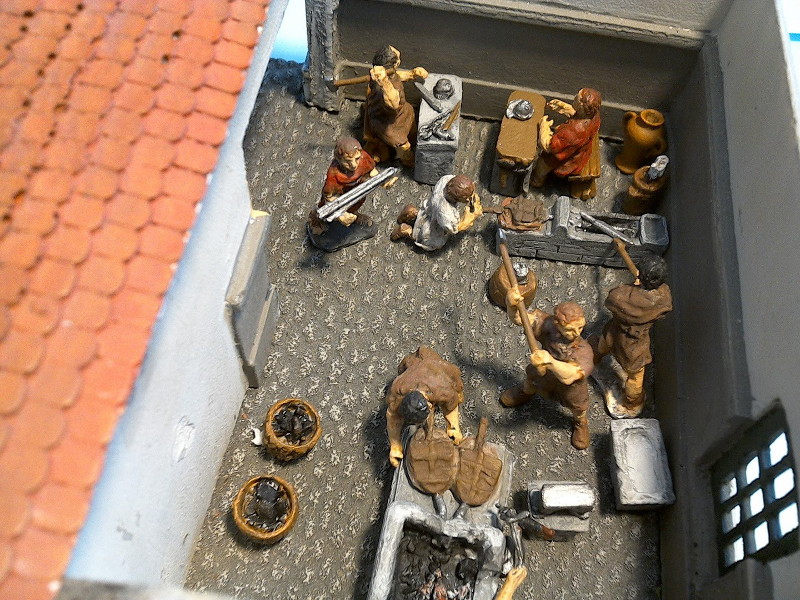 Römische Schmiede (Modellbau II)