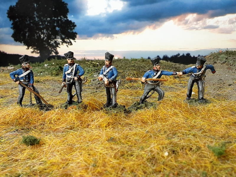 1813 - 1815: Preußische reitende Artillerie - Kanonen-Bedienung