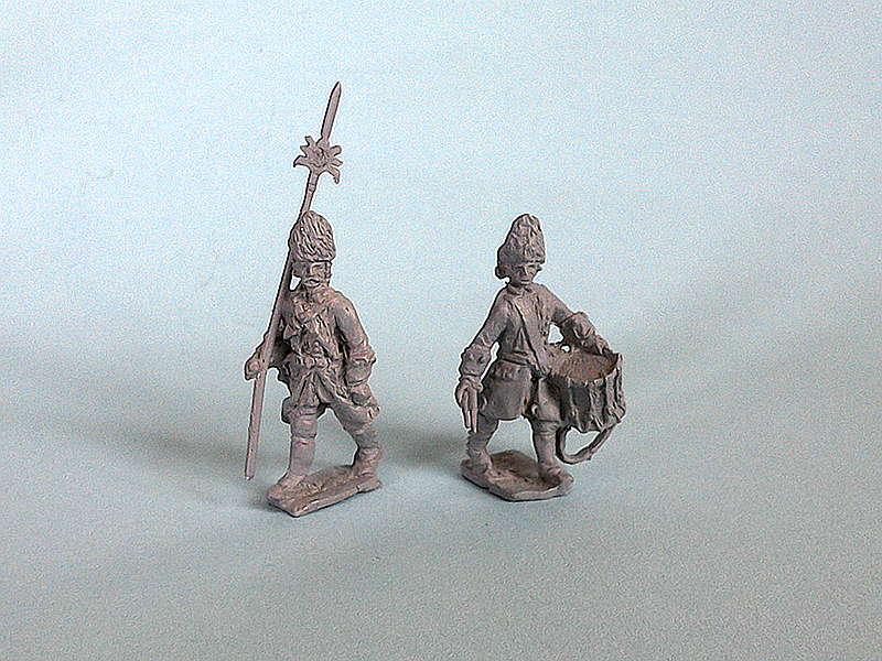 Französische Linieninfanterie mit Bärenfellmütze (1740 - 1763)