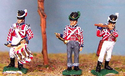 1814 - 1815: Britische Garde - Trommler, Hornist und Pfeiffer