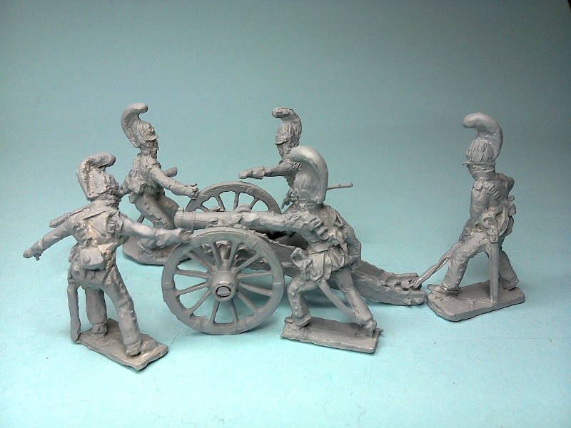 1805 - 1807: Russische reitende Garde-Artillerie (mit 10-Pfund-Haubitze)