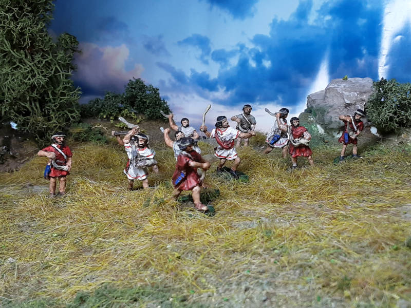 218 BC - 250 AD: Balearische Schleuderer (in verschiedenen Posen)  - 1/72