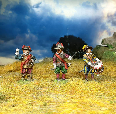 3001-s 1618 - 1648: Command Set mit Schlapphütten (1/72)