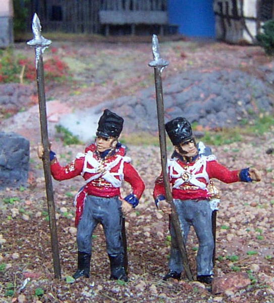 Britische Sergeanten der Zentrumskompanie