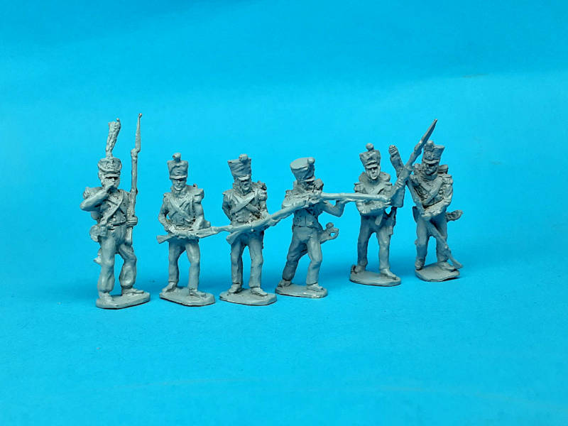 1812 - 1815: Französische Voltigeure (plänkelnd) - 1/72