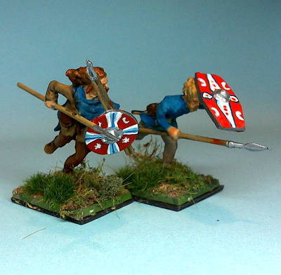 A-244-fs Germanische Krieger (1 - 3 AD) stürmend