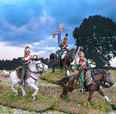 0482f-s 1811 - 1815: Französische Linien-Lanciers - Command Set  - 1/72