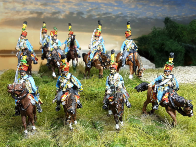 1809 - 1815: Österreichische Husaren - Mannschaft  (abwartend) - 1/72