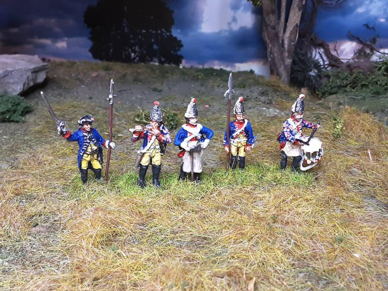 1740 - 1763: Preußische Grenadiere - Command Set  (1/72 )