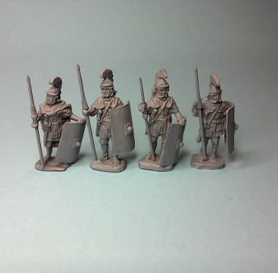 1 - 2 AD: Römische Legionäre (mit rechteckigem Schild)