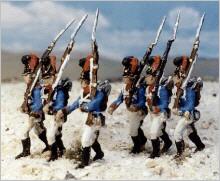 Bayerische Infanterie marschierend (1808 - 1815)