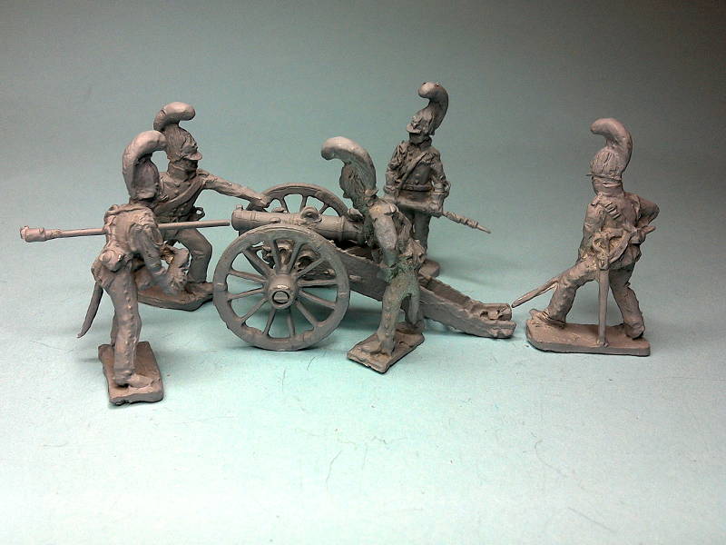 1805 - 1807: Russische reitende Garde-Artillerie (mit Haubitze)
