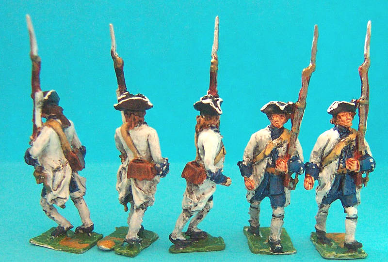 1740 - 1763: Französische Linieninfanterie - Füsiliere (1/72)
