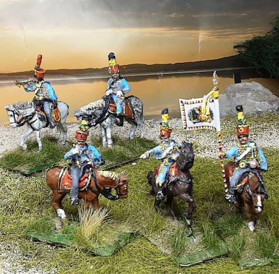 1809 - 1815:Österreichische Husaren - Command Set - 1/72
