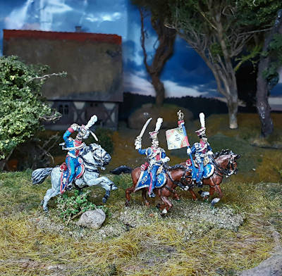 0874-s 1809 - 1815: Französische Chevau-Legers Lanciers de la Garde - Command Set