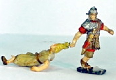 Römische Gefangene und Legionär