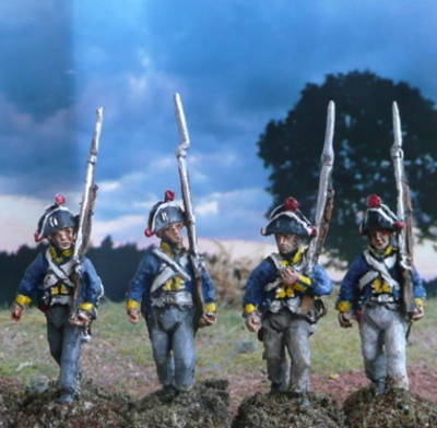 28-0001-s 28 mm - Preußen - Musketiere - Mannschaft (1806)