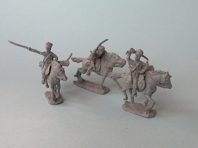 Preußische Husaren im Angriff