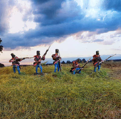 0913-s 1809 - 1814: Österreichische Grenz-Infanteristen - 1/72