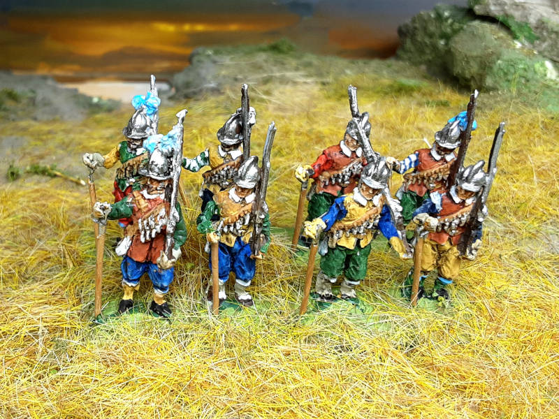 1618 - 1648: Musketiere (die Muskete geschultert) - 1/72