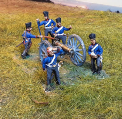 0921-ss 1813 - 1815:Preußische Reitende Artillerie (feuernd) - 1/72