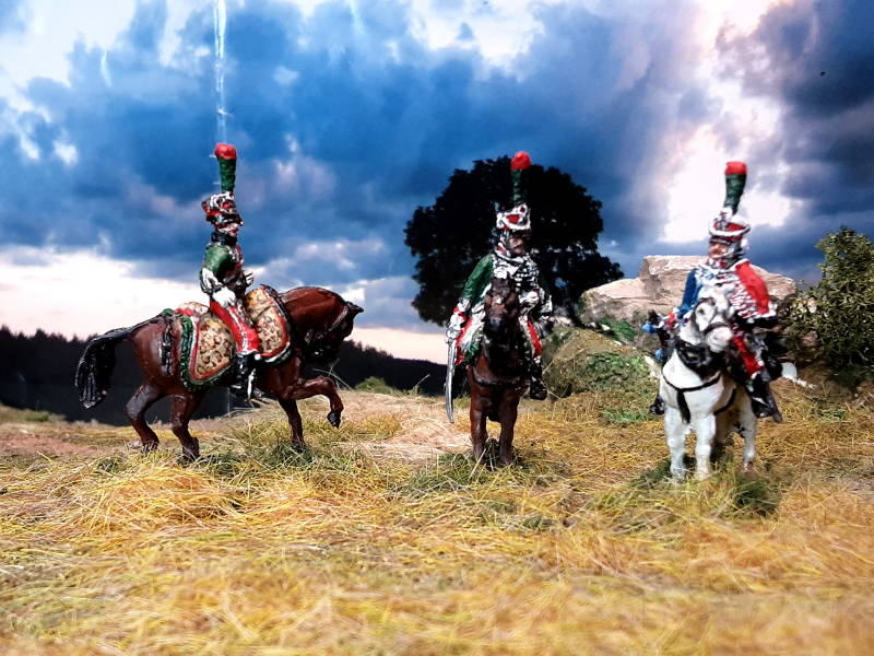 1813 - 1815:  Franzosen - Gardes d' Honneur - Command Set