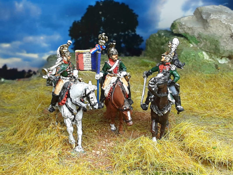 1812 - 1815: Französische Dragoner - Command Set (abwartend)