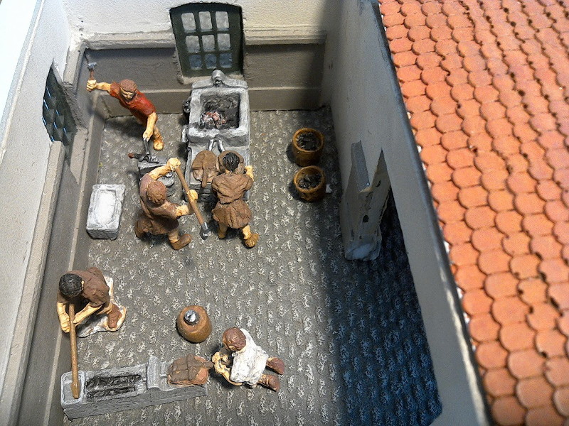 Römische Schmiede (Modellbau I)