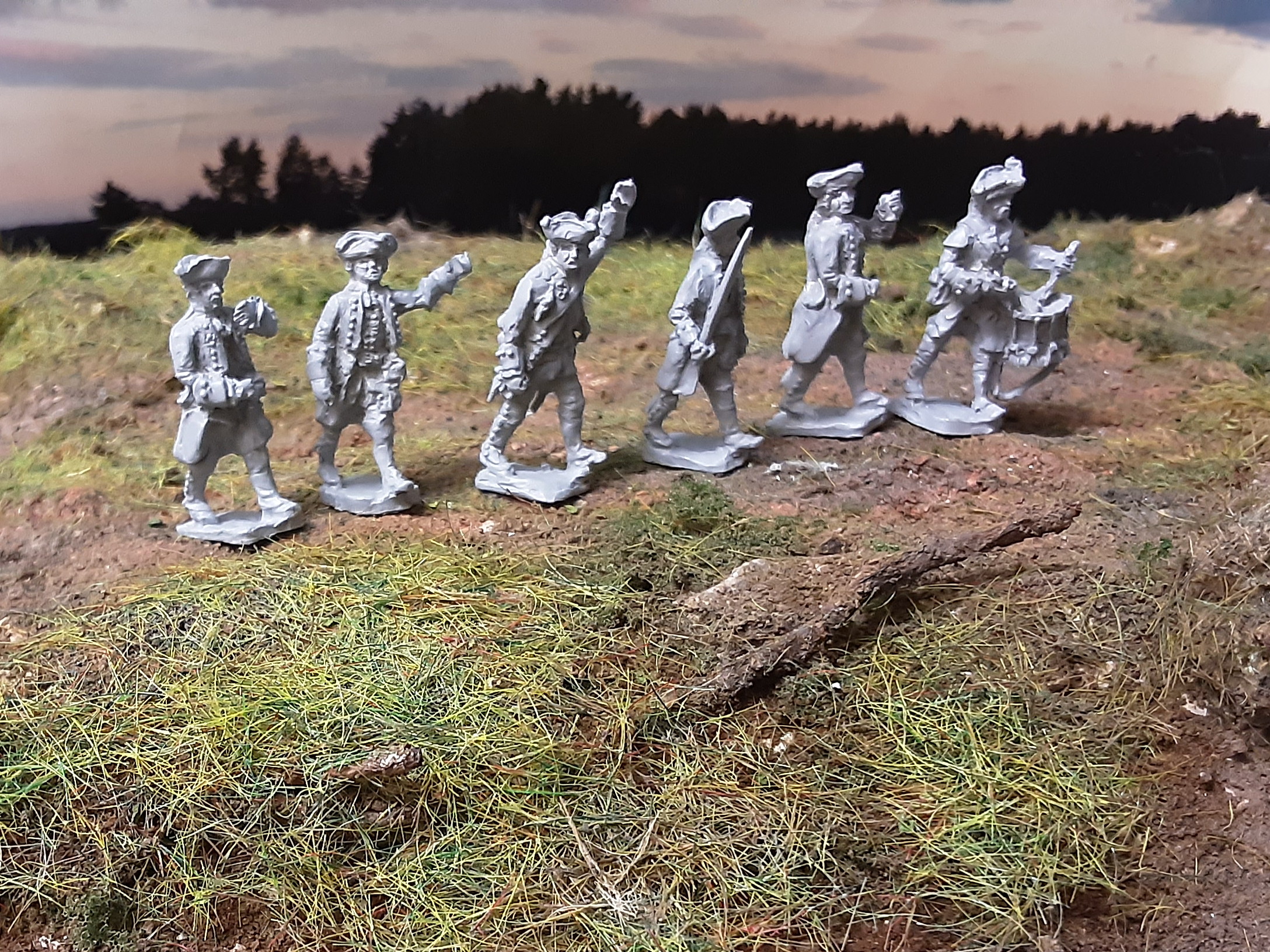 1740 - 1763: Österreich Deutsche Infanterie marschierend (1/72)